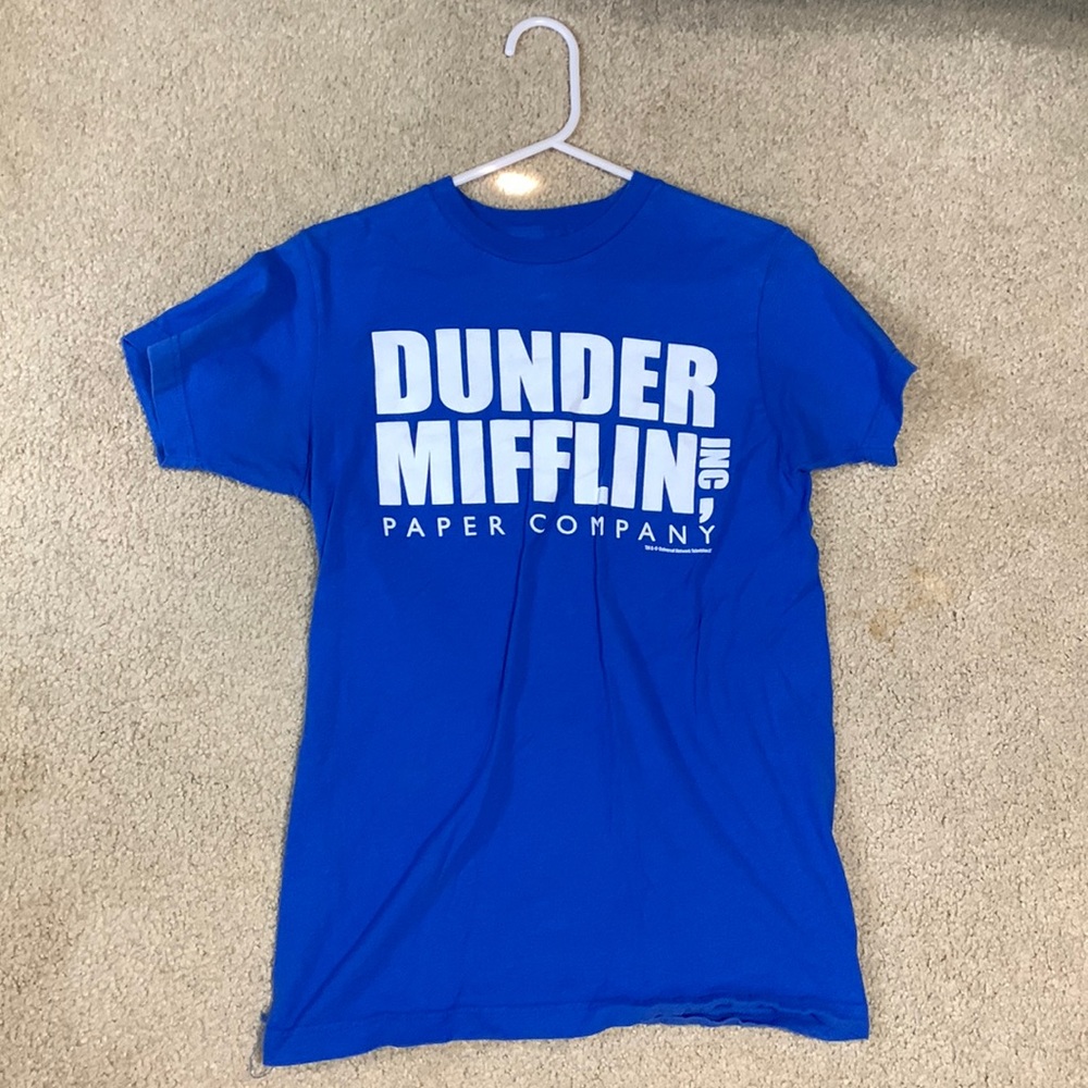 Blue Dunder Mifflin T-shirt
